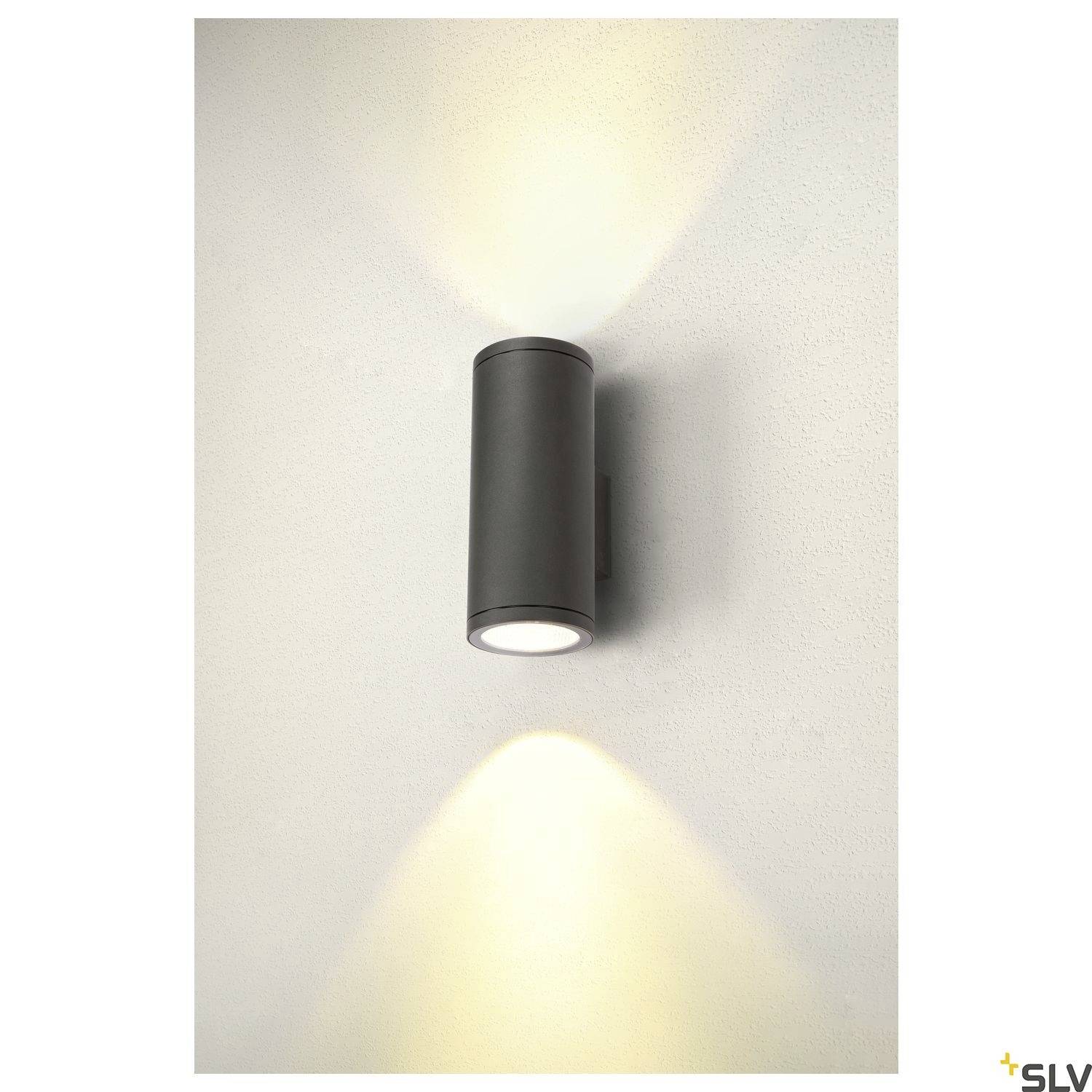 SLV ENOLA ROUND L UP/DOWN 1003441 LED-Außenwandleuchte LED fest eingebaut 53W Anthrazit