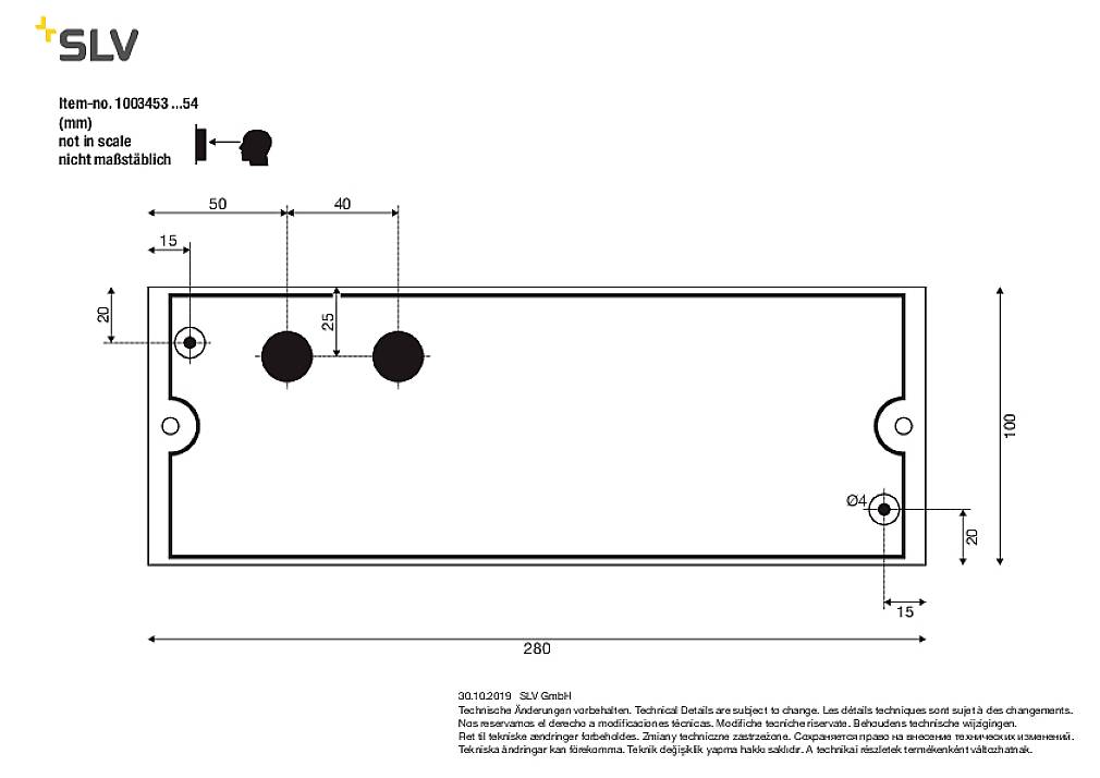 SLV PEMA® 1003454 LED-Außenwandleuchte LED fest eingebaut 16W Grau