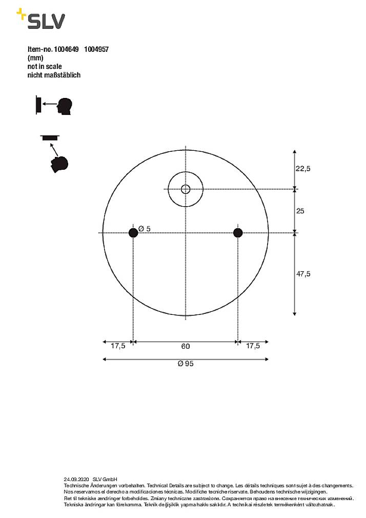 SLV LED SPOT 1004649 LED-Außenwandleuchte LED fest eingebaut 6W Anthrazit