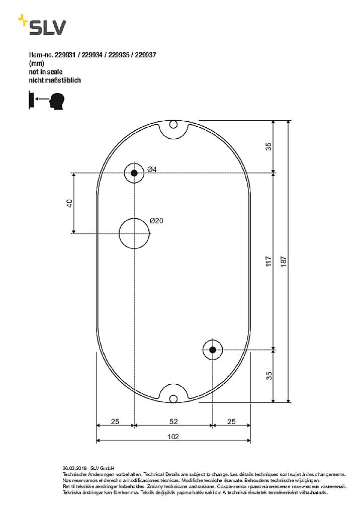 SLV TERANG 200 229931 LED-Außenwandleuchte LED fest eingebaut 11W Weiß