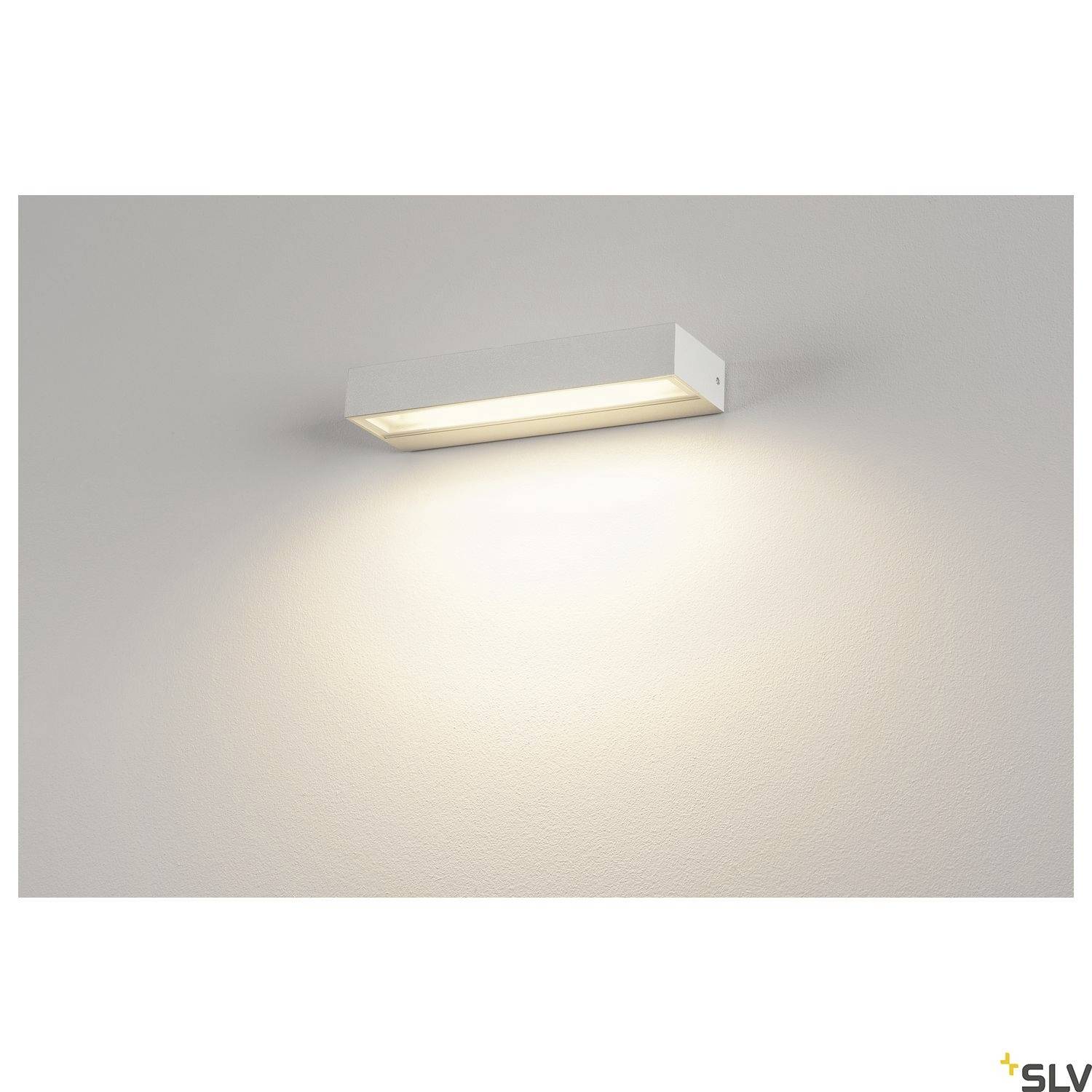 SLV PEMA® 1002070 LED-Außenwandleuchte LED fest eingebaut 7.7W Weiß