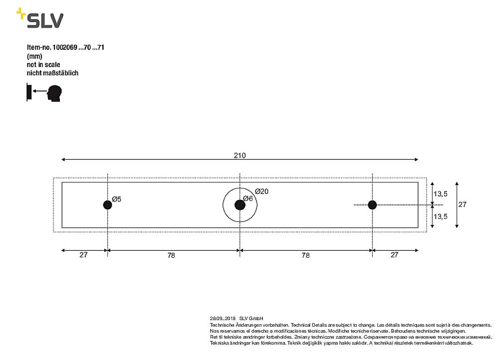 SLV PEMA® 1002070 LED-Außenwandleuchte LED fest eingebaut 7.7W Weiß