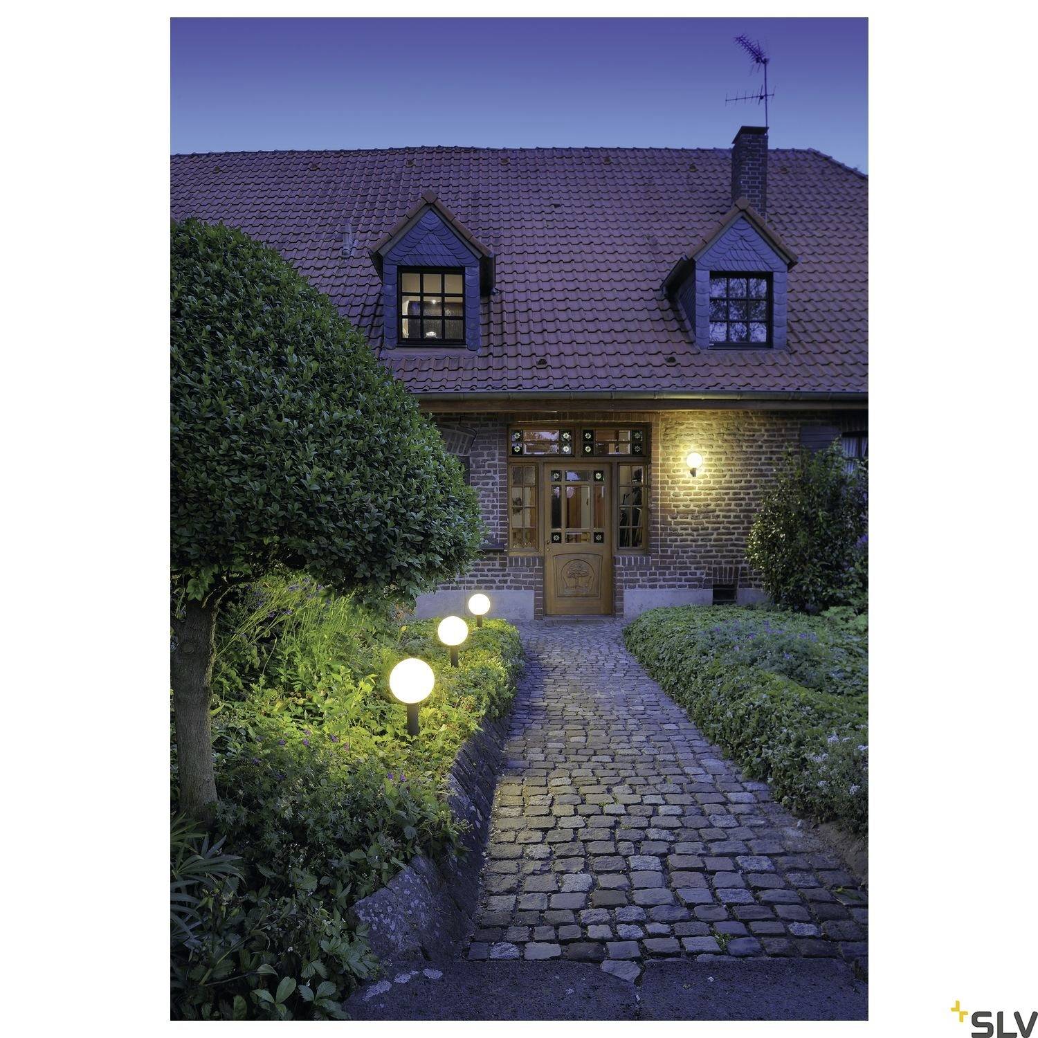 SLV GLOO PURE 1002002 LED-Außenwandleuchte E27 23W Anthrazit