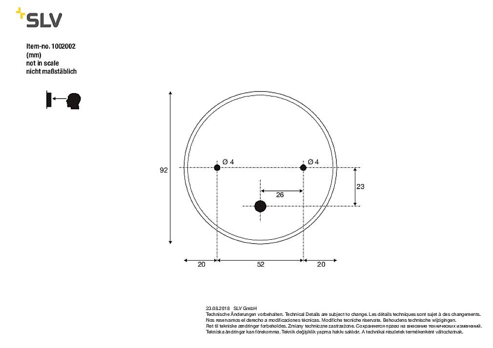 SLV GLOO PURE 1002002 LED-Außenwandleuchte E27 23W Anthrazit
