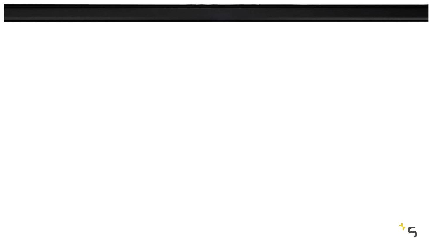 SLV Hochvolt-Schienensystem-Komponente Stromschiene Schwarz 1002635 S-TRACK