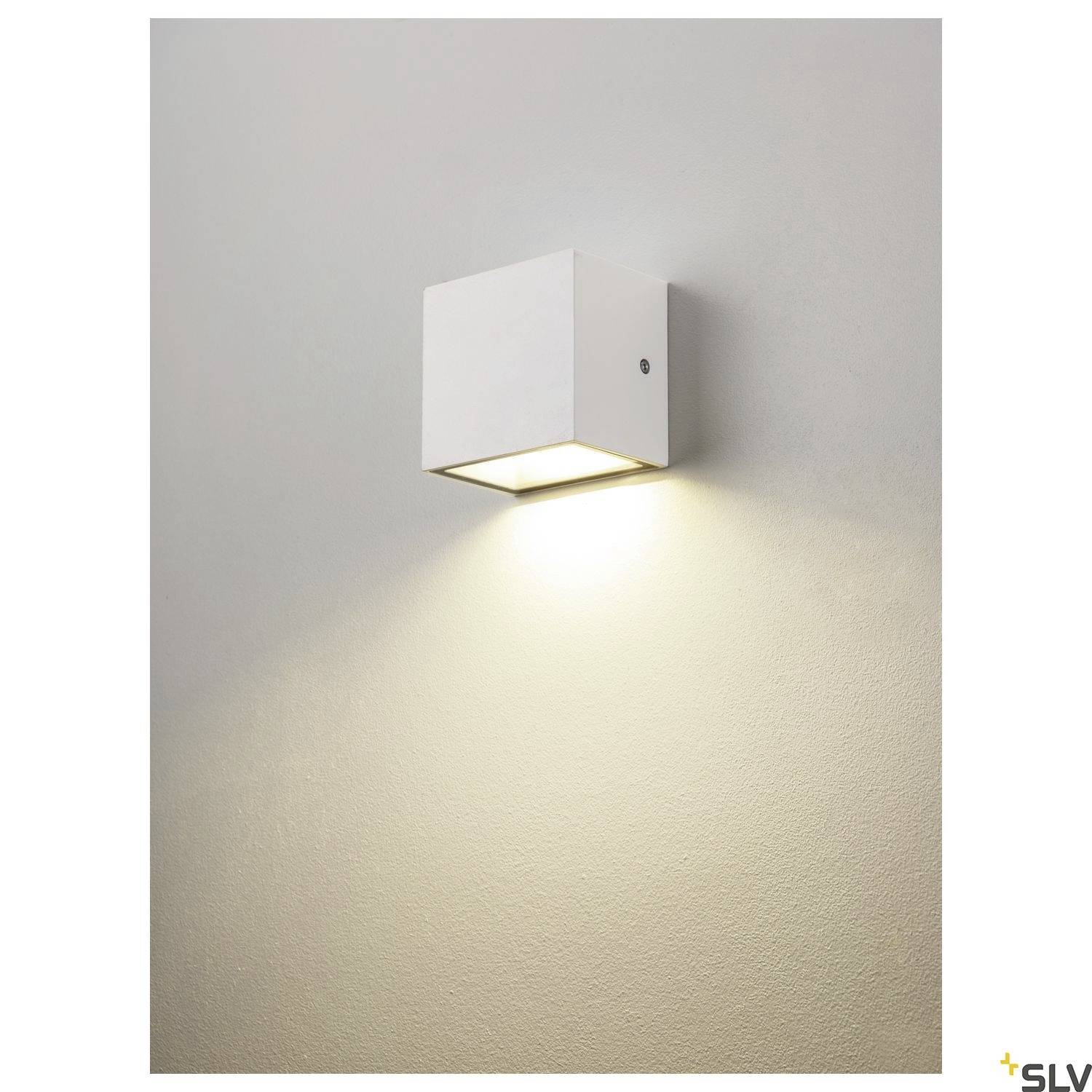 SLV SITRA S 1005149 LED-Außenwandleuchte LED fest eingebaut 6.2W Weiß