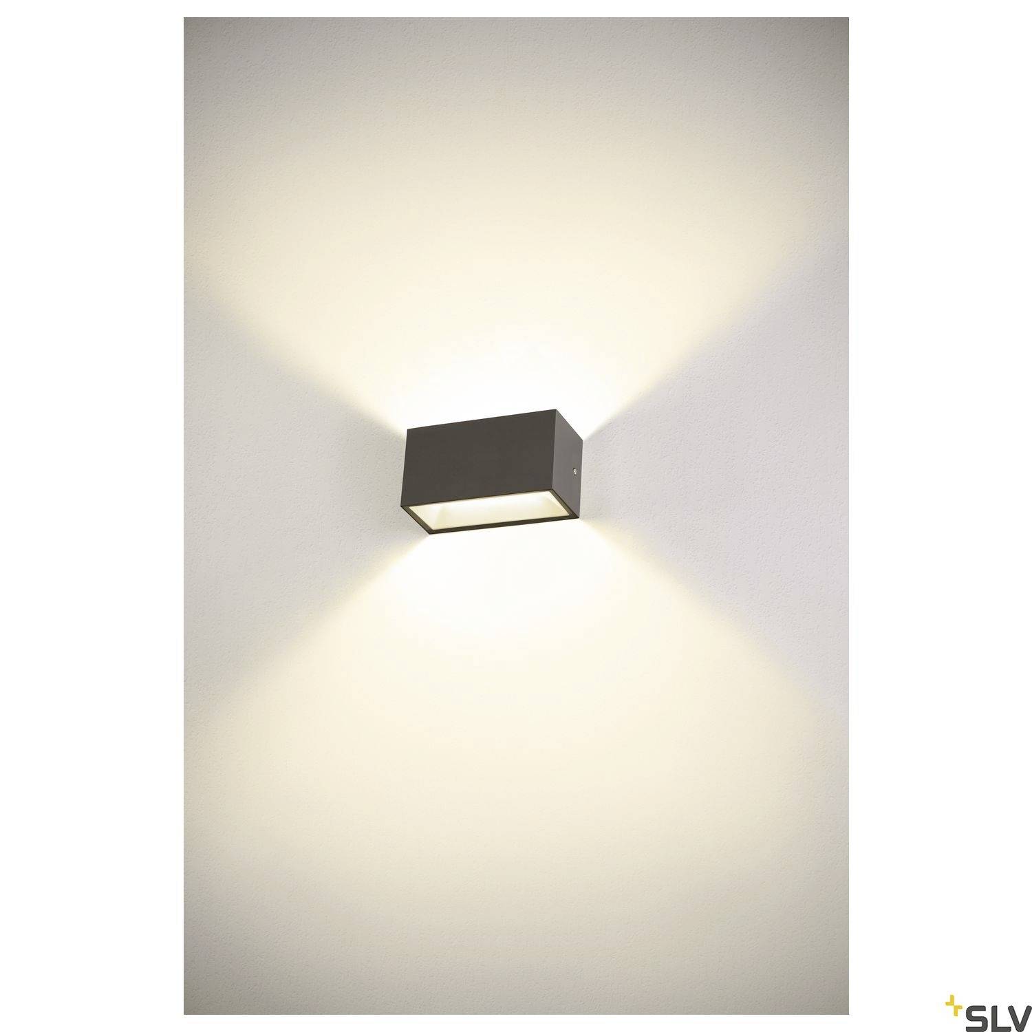 SLV SITRA M 1005151 LED-Außenwandleuchte LED fest eingebaut 14W Anthrazit