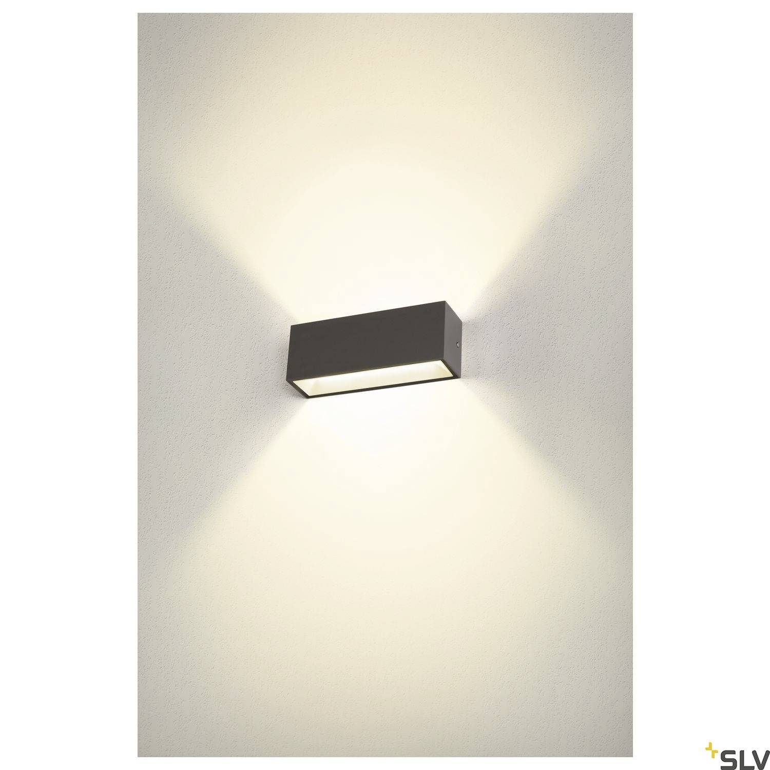 SLV SITRA L 1005155 LED-Außenwandleuchte LED fest eingebaut 24W Anthrazit