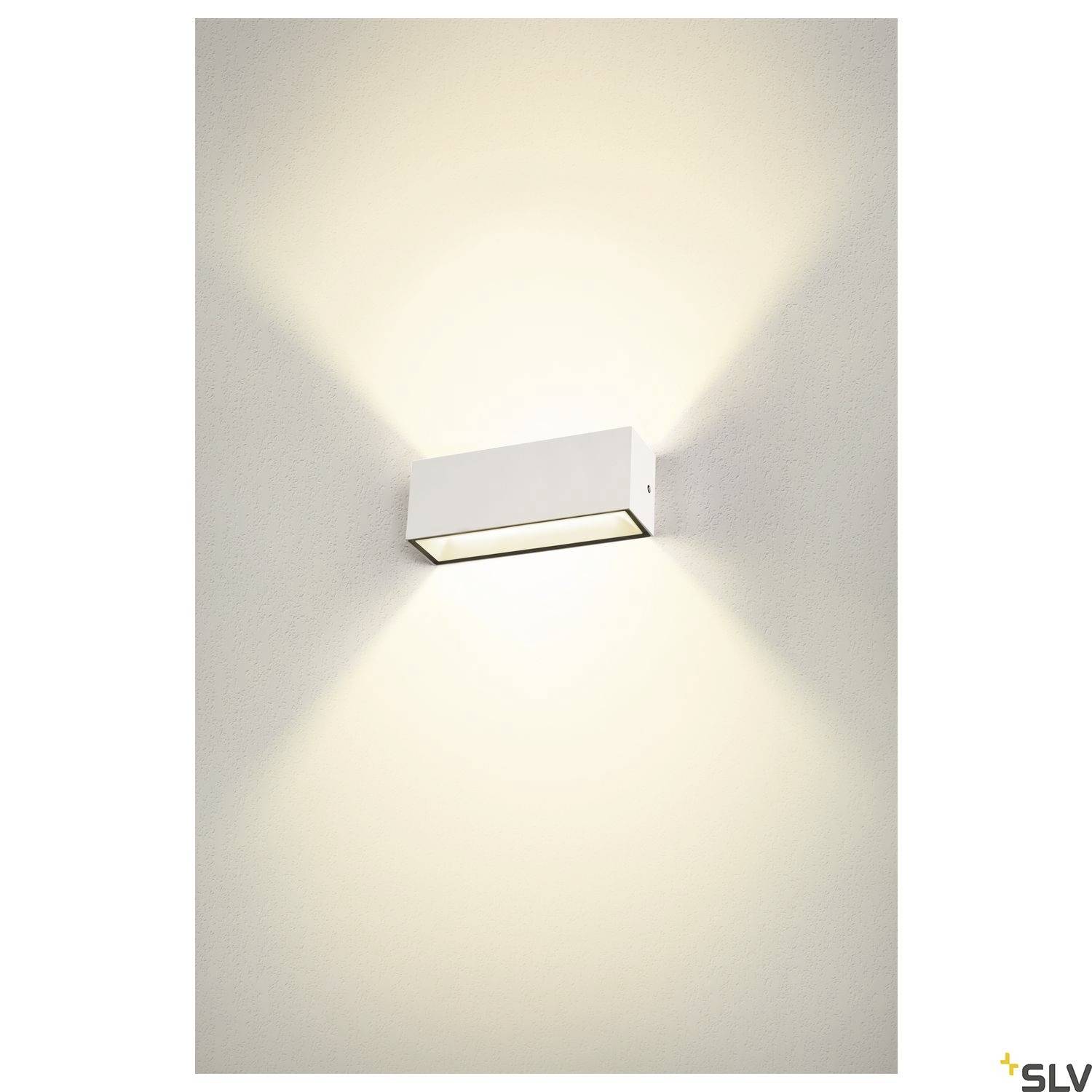 SLV SITRA L 1005156 LED-Außenwandleuchte LED fest eingebaut 24W Weiß