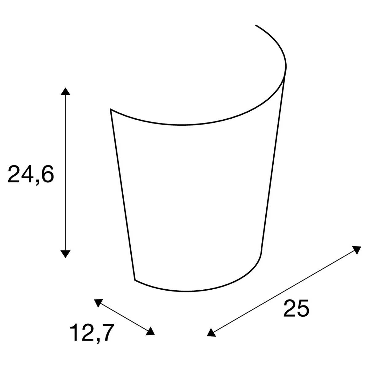 SLV BASKET 151591 Wandleuchte E27 60W Weiß