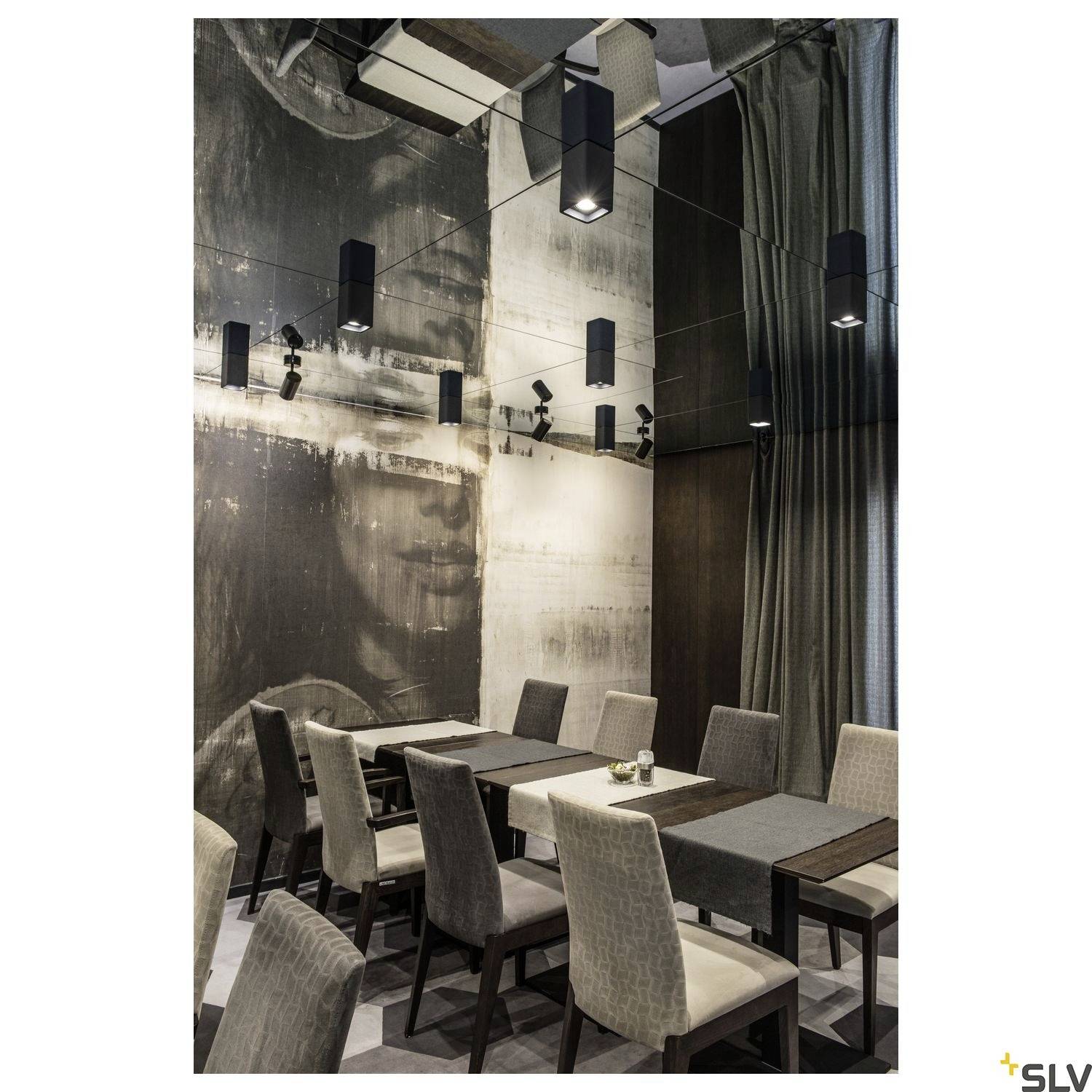 SLV ENOLA B 152010 Wandleuchte GU10 50W Schwarz