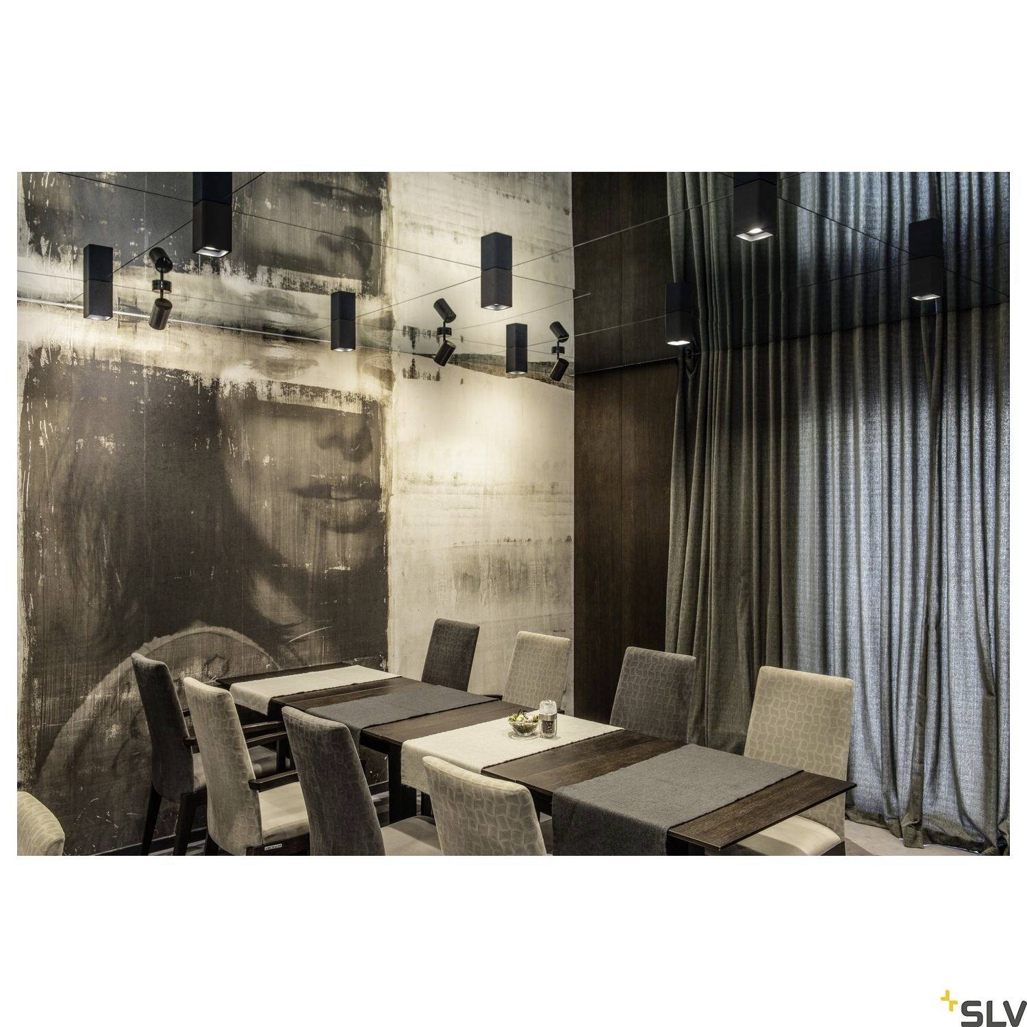 SLV ENOLA B 152010 Wandleuchte GU10 50W Schwarz