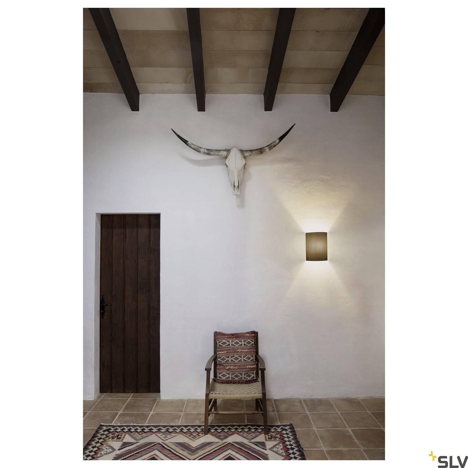 SLV FENDA 1001272 Wandleuchte E27 40W Weiß