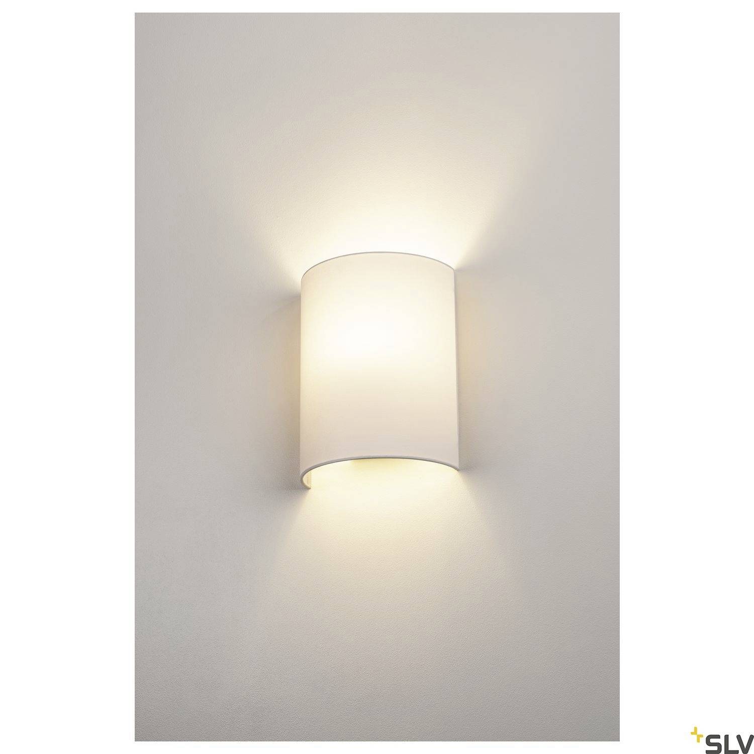 SLV FENDA 1001272 Wandleuchte E27 40W Weiß