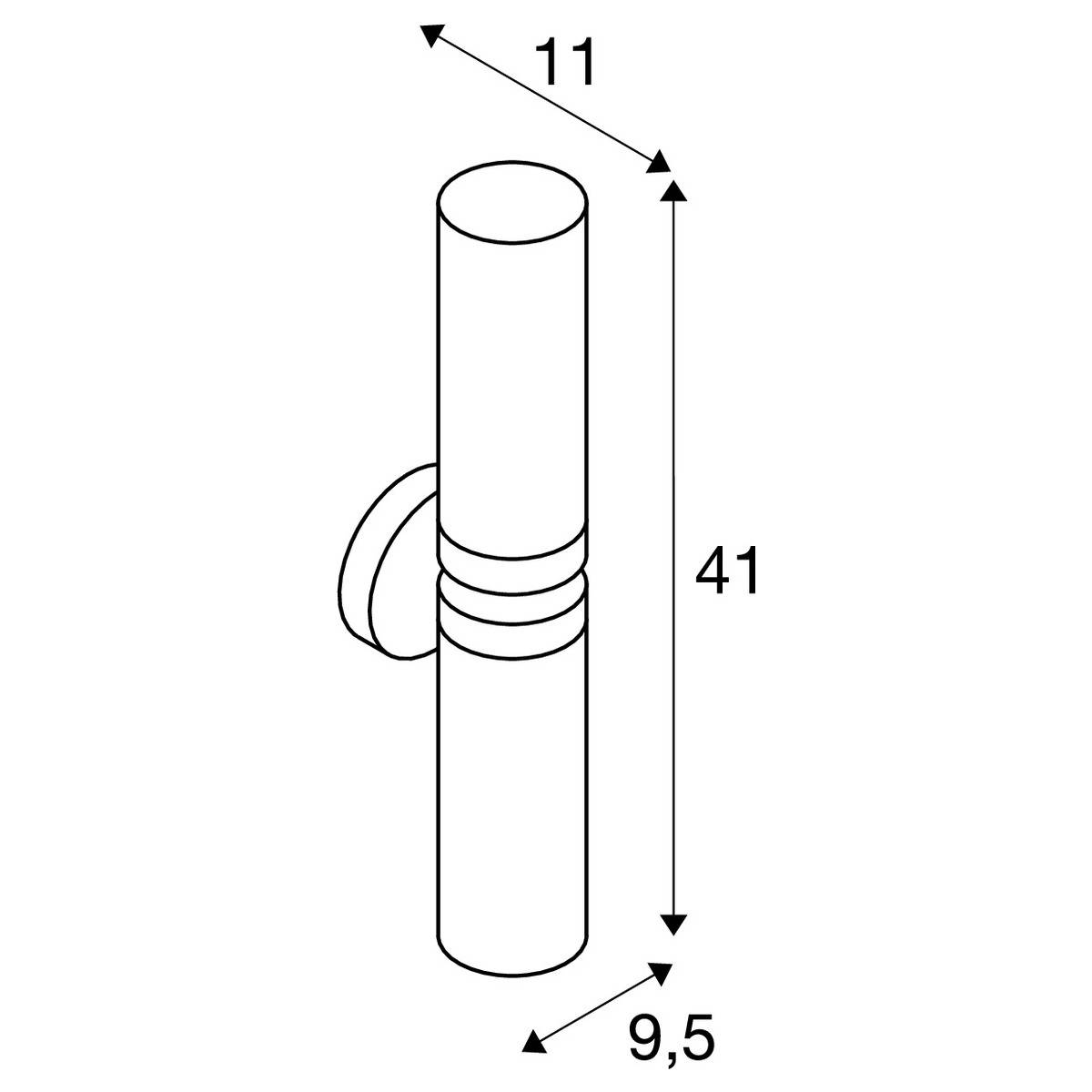 SLV WL 106 1002229 Wandleuchte E14 40W Chrom
