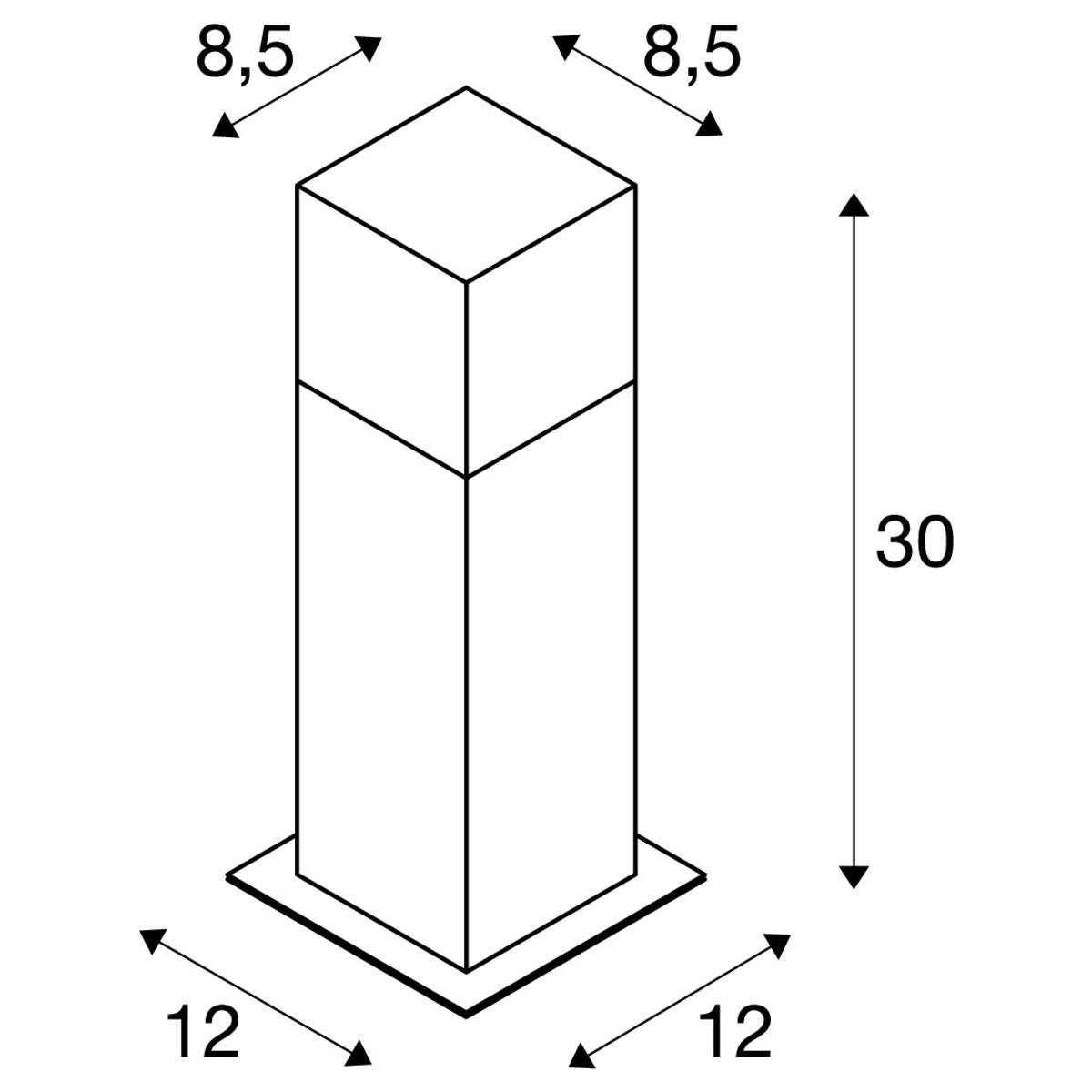 SLV 231215 GRAFIT 30 LED-Außenstandleuchte E27 Anthrazit