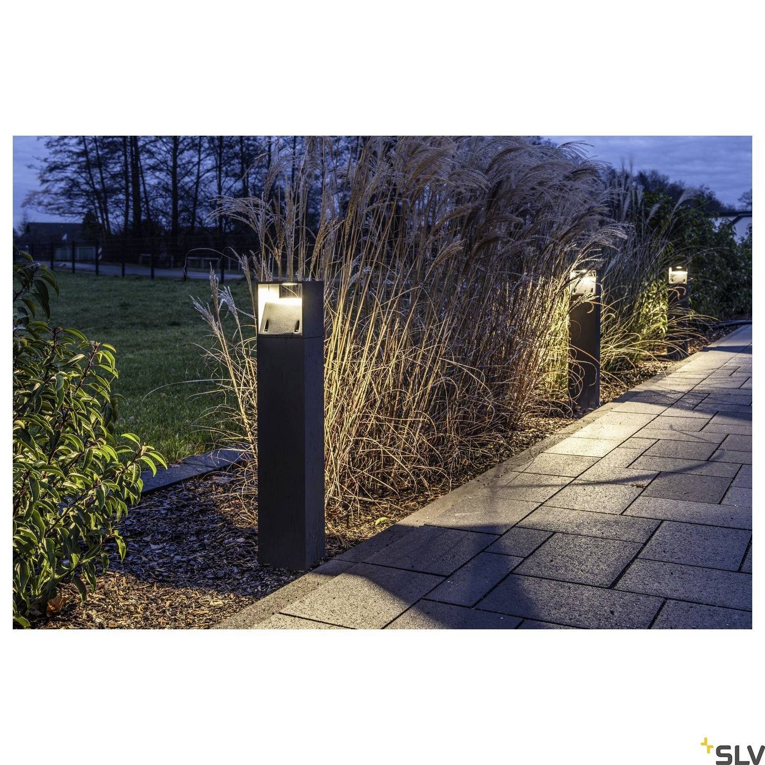 SLV 232125 LOGS 70 LED-Außenstandleuchte LED fest eingebaut Anthrazit