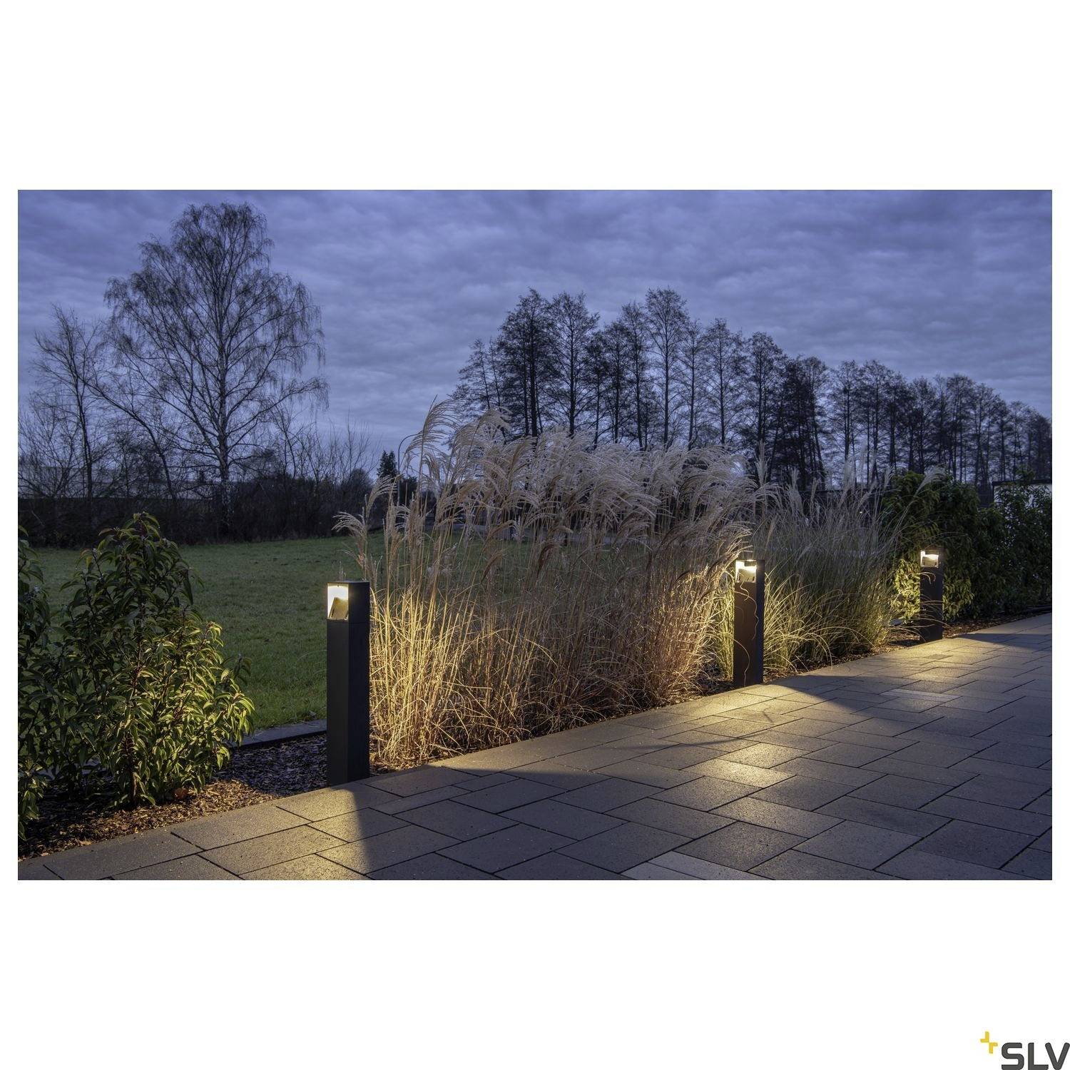 SLV 232125 LOGS 70 LED-Außenstandleuchte LED fest eingebaut Anthrazit