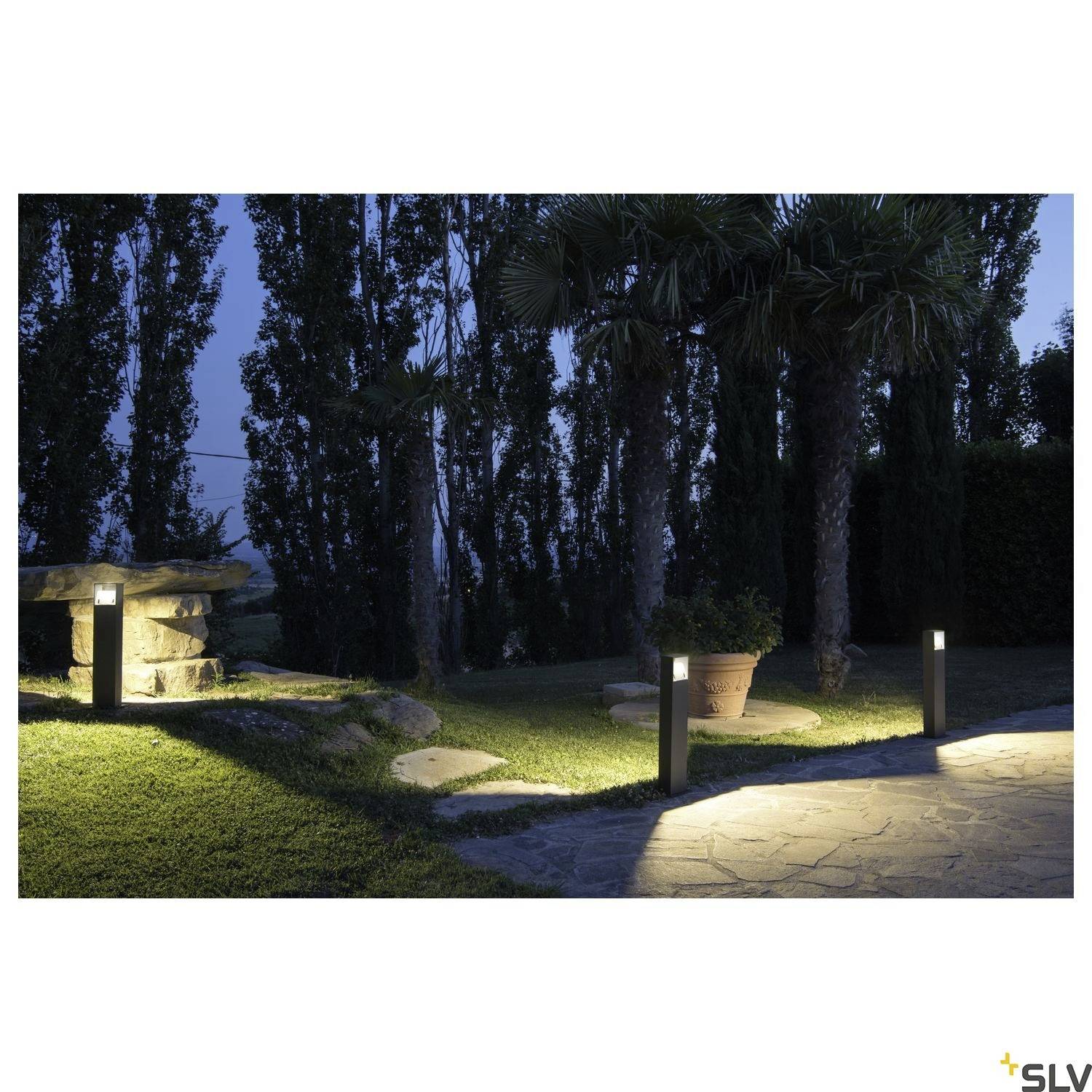 SLV 232125 LOGS 70 LED-Außenstandleuchte LED fest eingebaut Anthrazit