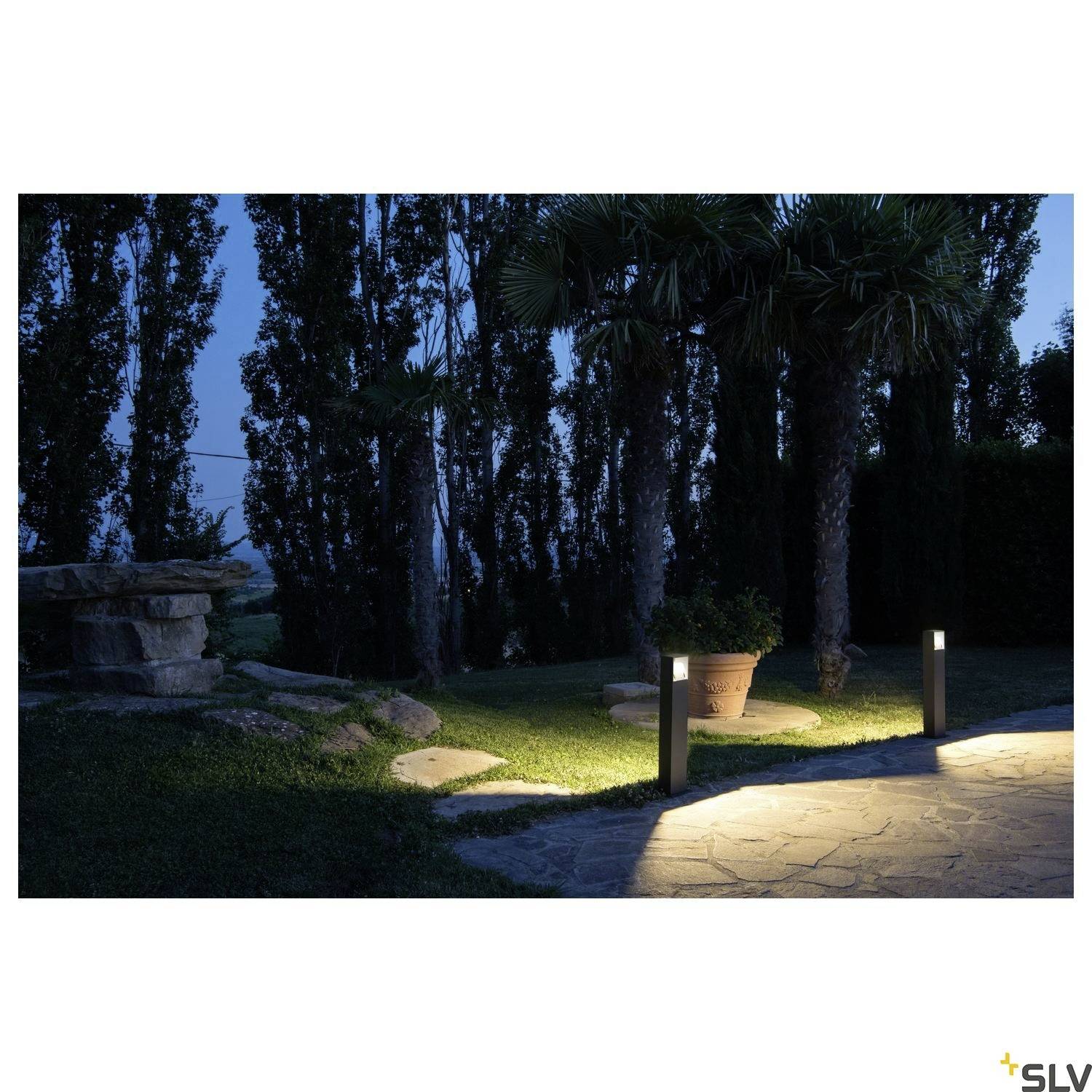 SLV 232125 LOGS 70 LED-Außenstandleuchte LED fest eingebaut Anthrazit