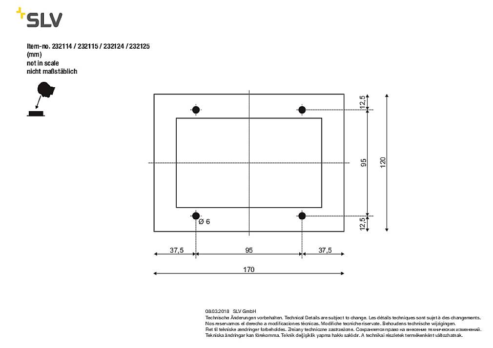 SLV 232125 LOGS 70 LED-Außenstandleuchte LED fest eingebaut Anthrazit