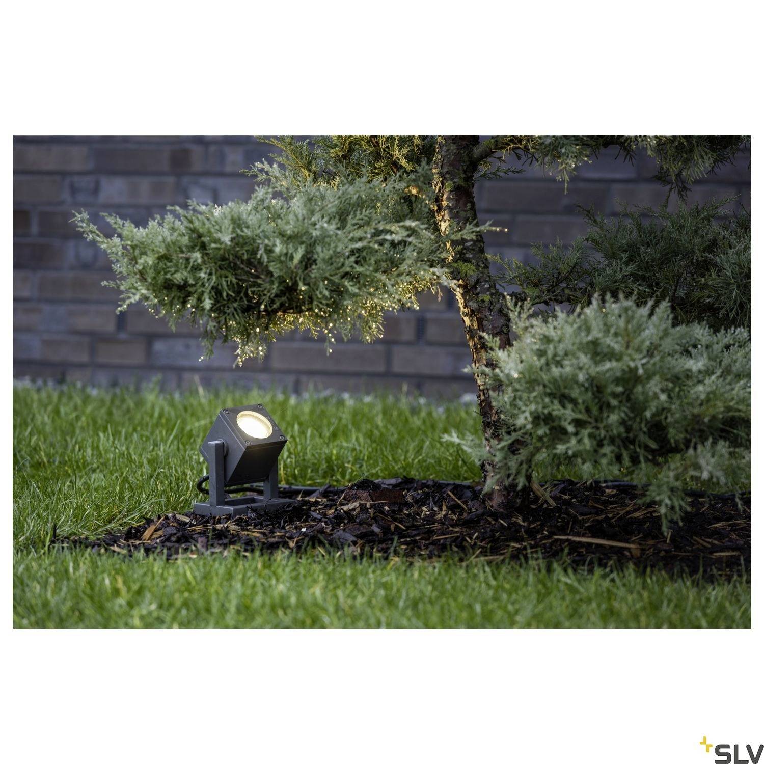 SLV 132835 CUBIX LED-Außenstandleuchte GU10 25W Anthrazit