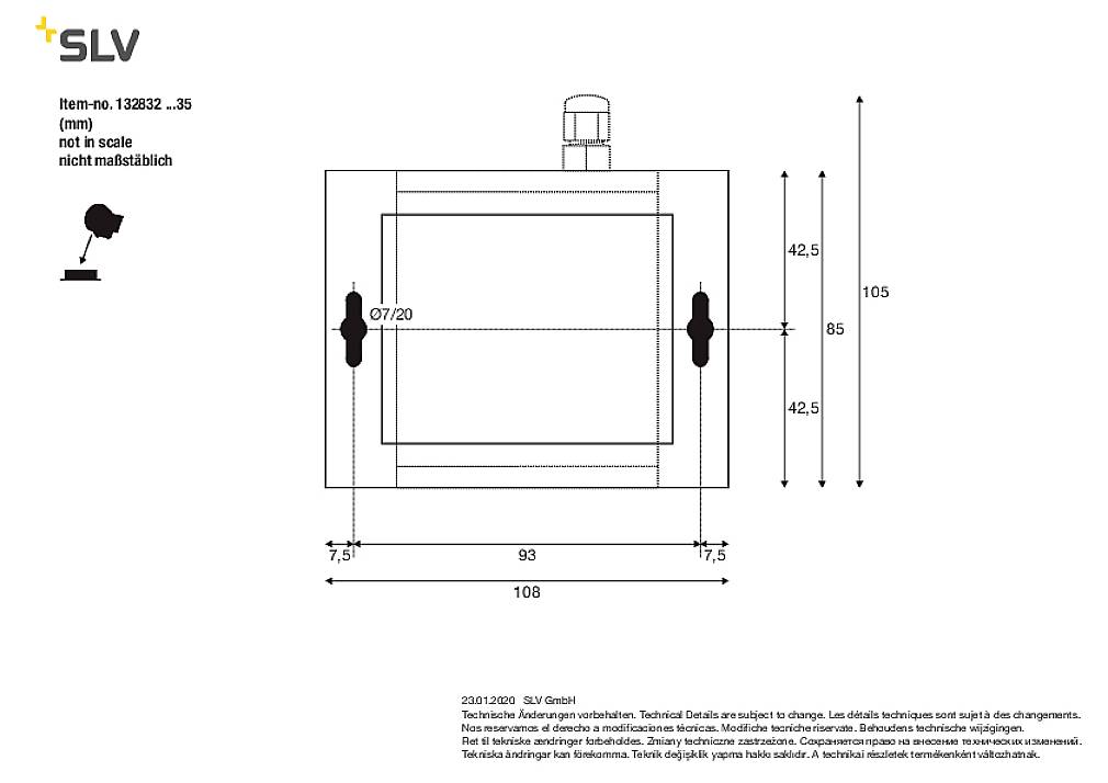 SLV 132835 CUBIX LED-Außenstandleuchte GU10 25W Anthrazit