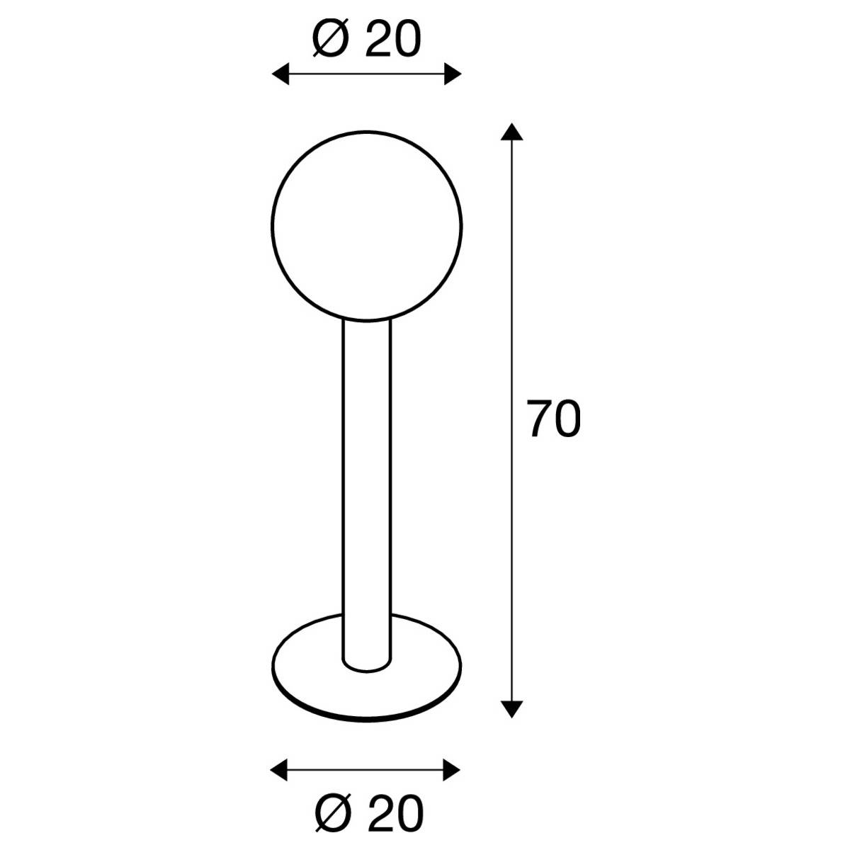 SLV 1002001 GLOO PURE 70 LED-Außenstandleuchte E27 23W Anthrazit