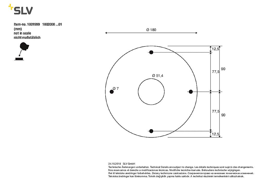 SLV 1002001 GLOO PURE 70 LED-Außenstandleuchte E27 23W Anthrazit