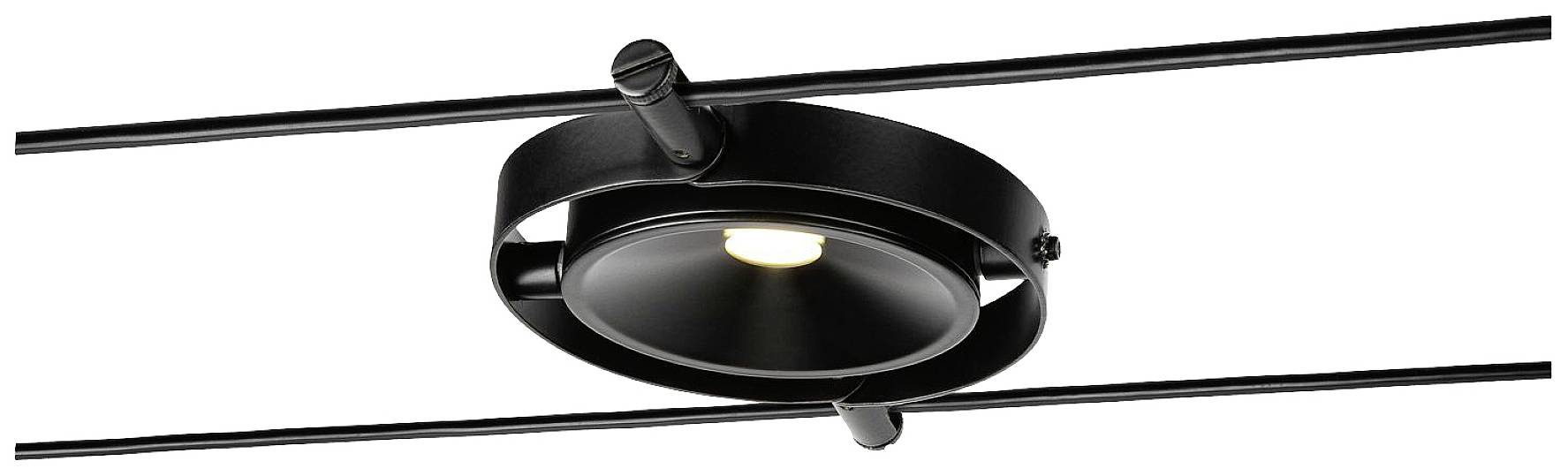 SLV DURNO Niedervolt-Seilsystem-Leuchte LED fest eingebaut Schwarz
