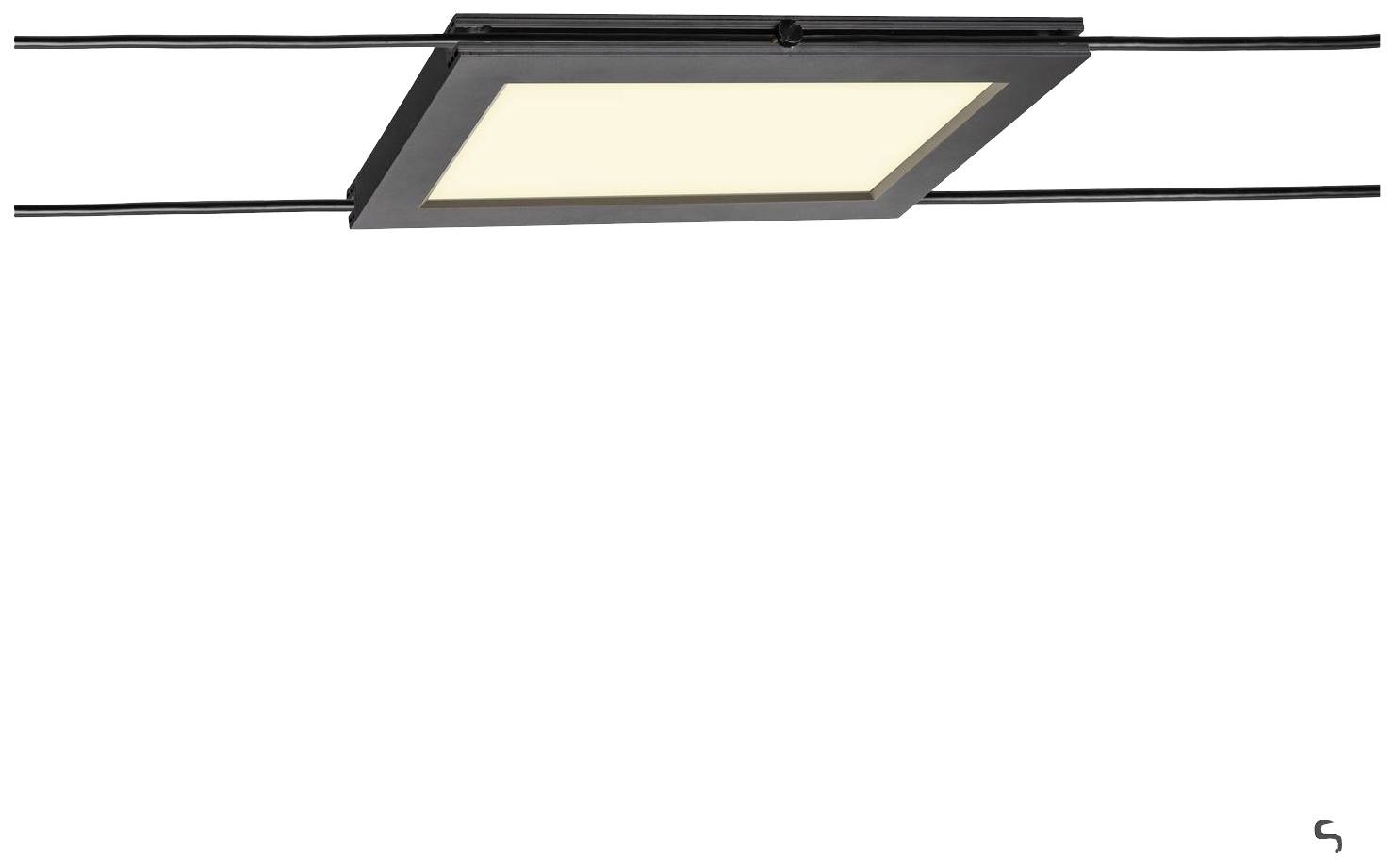 SLV PLYTTA Niedervolt-Seilsystem-Leuchte LED fest eingebaut Schwarz