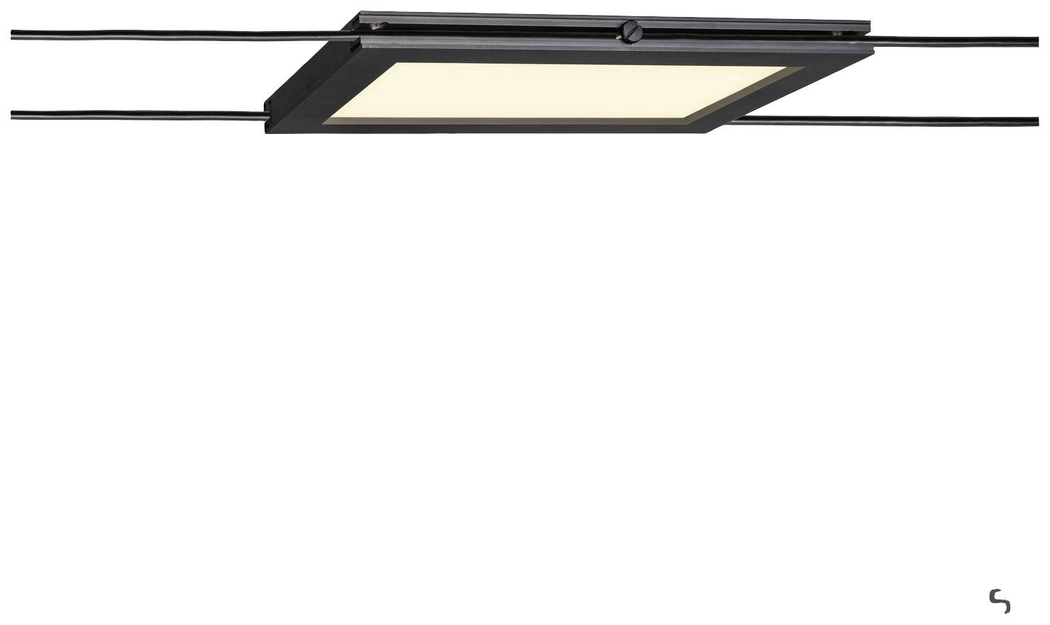 SLV PLYTTA Niedervolt-Seilsystem-Leuchte LED fest eingebaut Schwarz