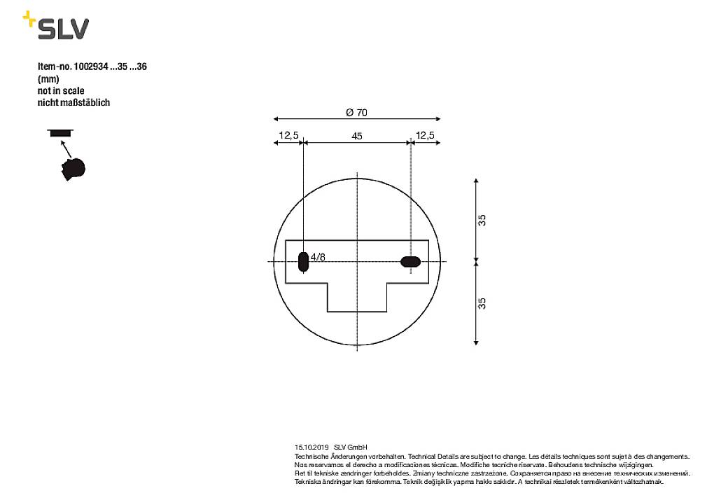 SLV ASTINA Deckenleuchte GU10 Schwarz