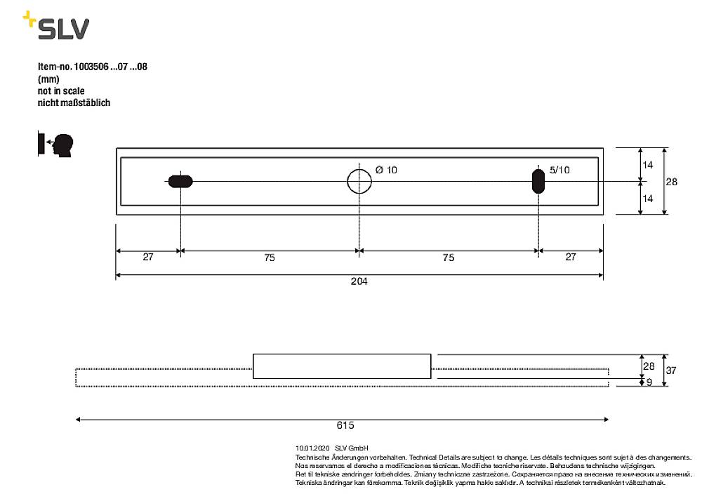 SLV GLENOS ® 60 1003508 LED-Spiegelleuchte 12W Warmweiß bis Neutralweiß Grau