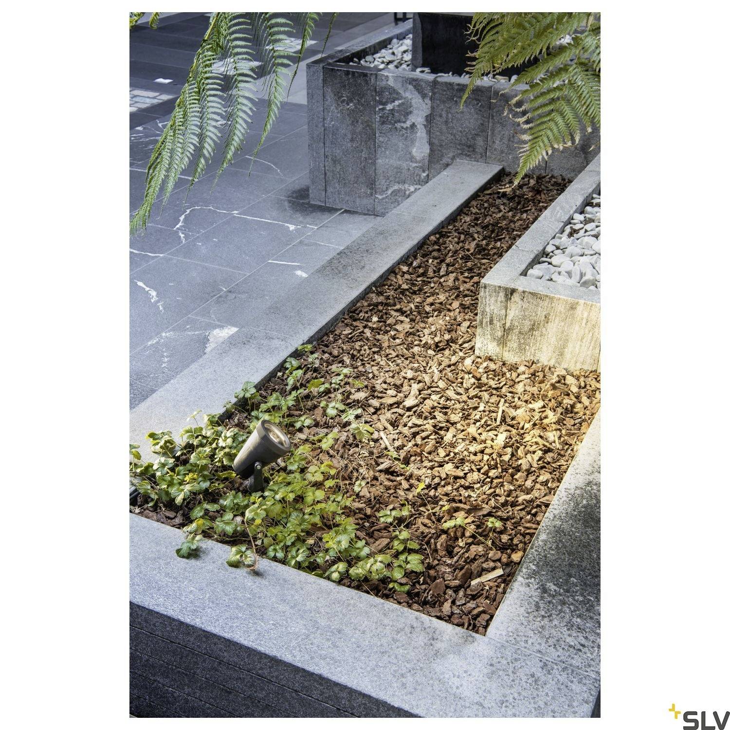 SLV 1004757 SAMRINA LED-Gartenleuchte GU10 Schwarz