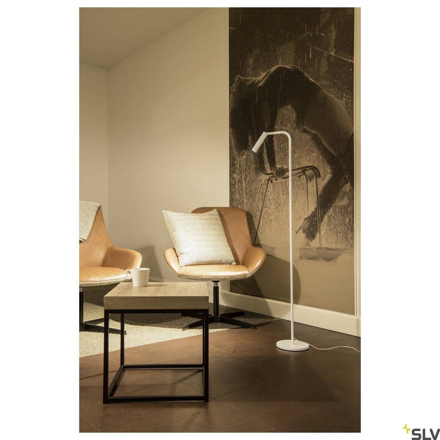 SLV KARPO 1001462 LED-Stehlampe LED LED fest eingebaut Weiß