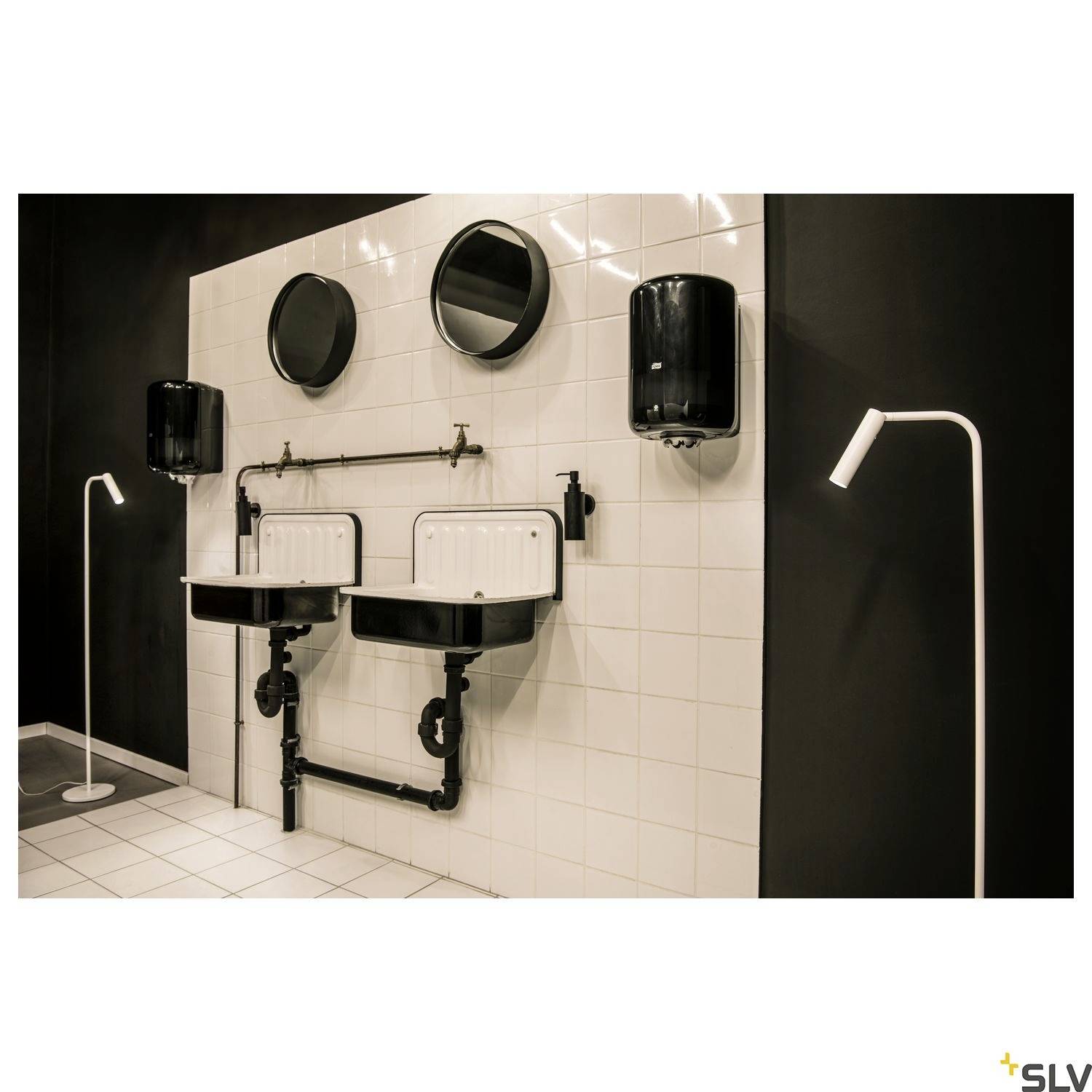 SLV KARPO 1001462 LED-Stehlampe LED LED fest eingebaut Weiß