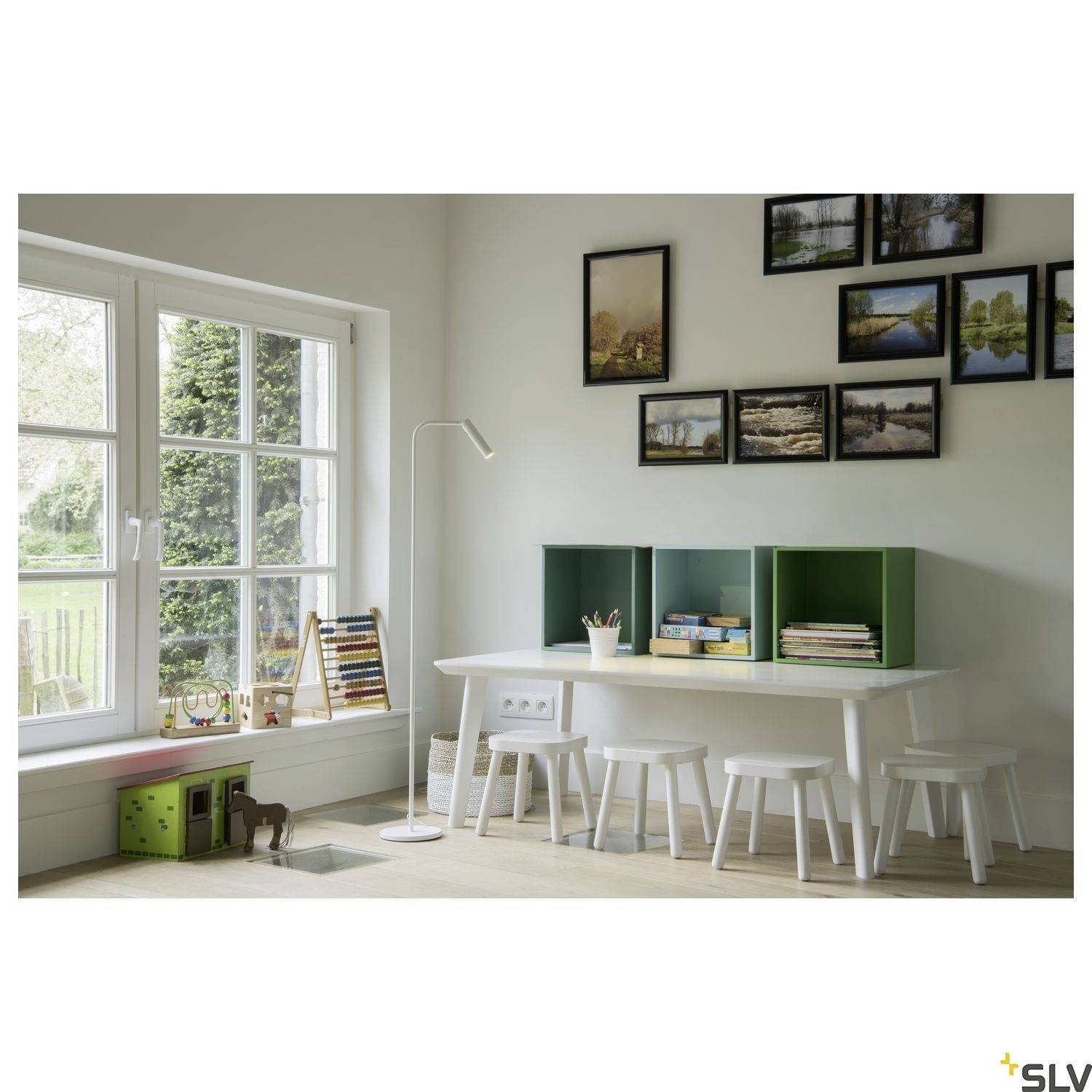 SLV KARPO 1001462 LED-Stehlampe LED LED fest eingebaut Weiß