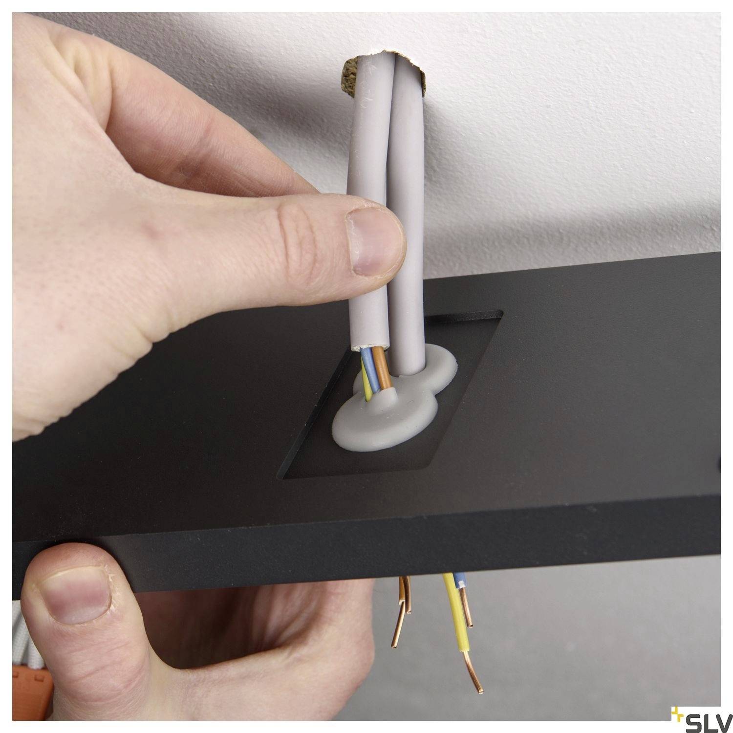 SLV QUADRULO 1005201 LED-Außenwandleuchte LED fest eingebaut 8W Anthrazit