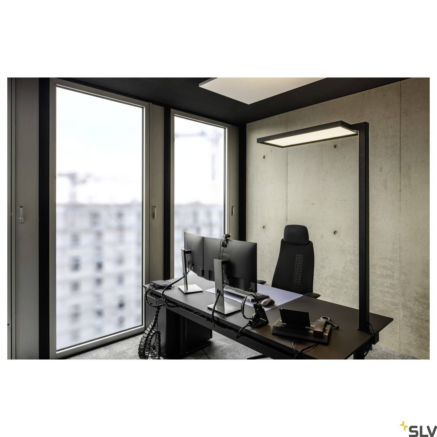 SLV WORKLIGHT 1005392 LED-Tischlampe LED LED fest eingebaut 79W Schwarz