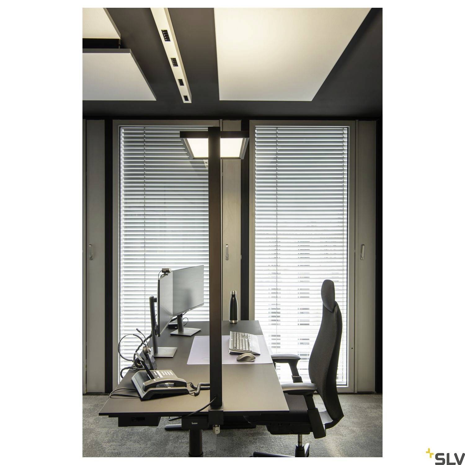 SLV WORKLIGHT 1005392 LED-Tischlampe LED LED fest eingebaut 79W Schwarz