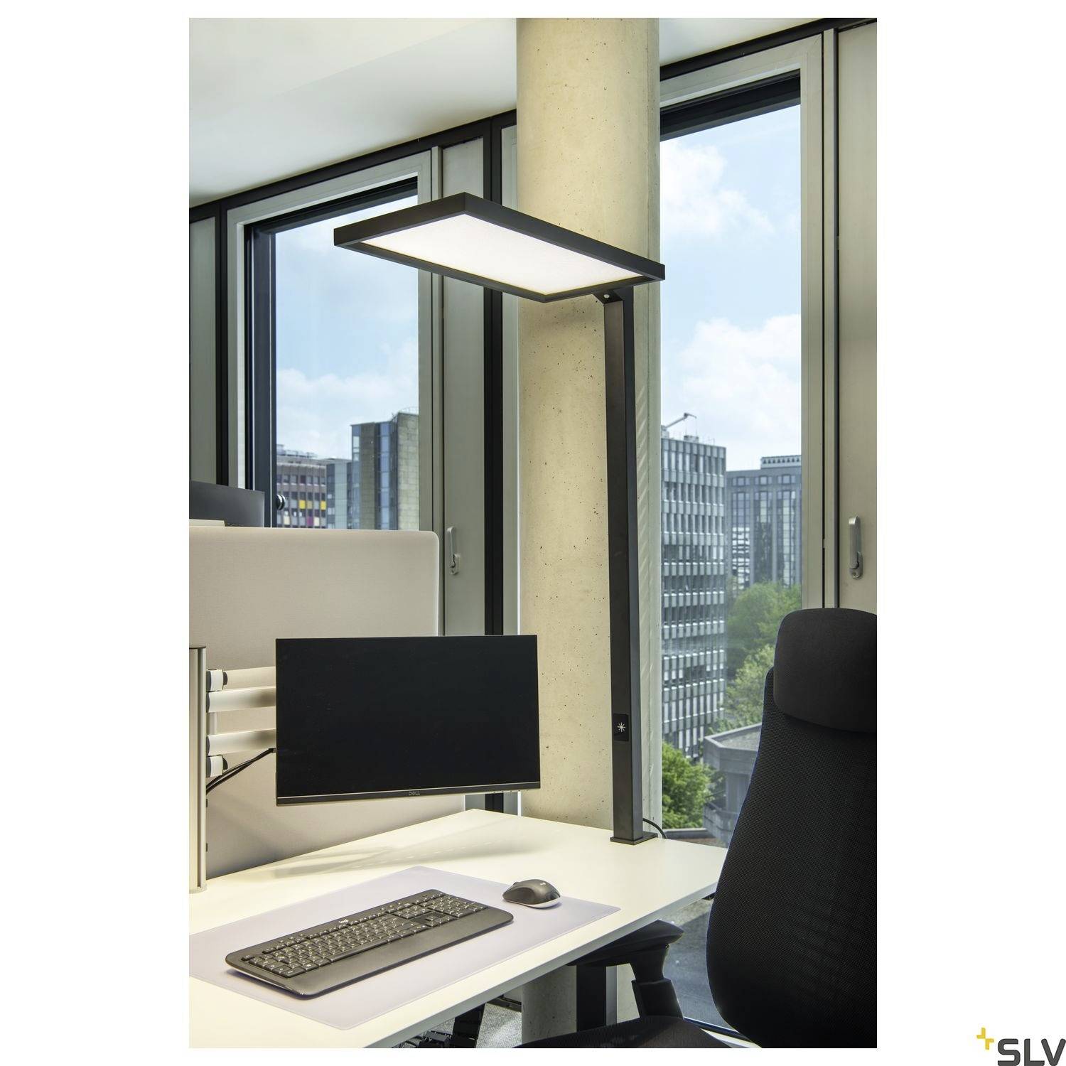 SLV WORKLIGHT 1005392 LED-Tischlampe LED LED fest eingebaut 79W Schwarz