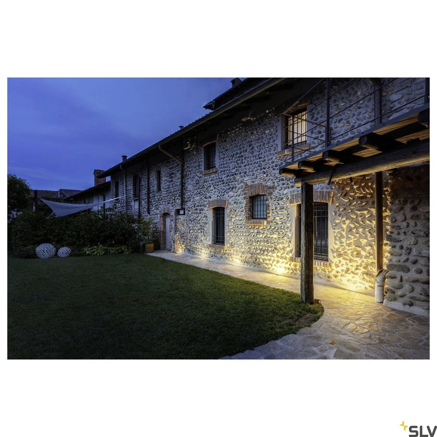 SLV DASAR FLAT 120 1006106 Bodeneinbauleuchte LED fest eingebaut LED 7W Edelstahl