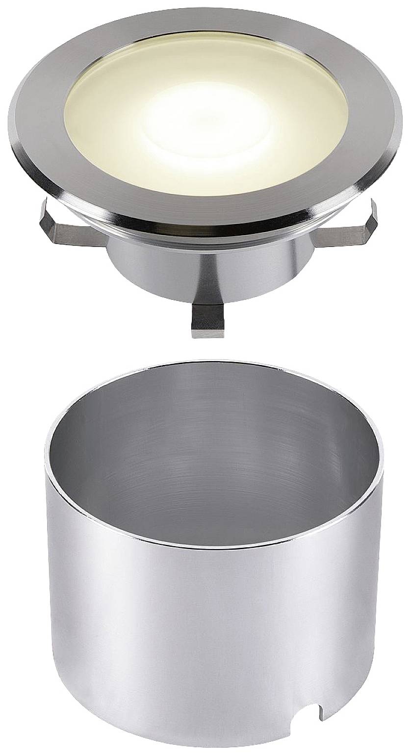 SLV DASAR FLAT 120 1006106 Bodeneinbauleuchte LED fest eingebaut LED 7W Edelstahl