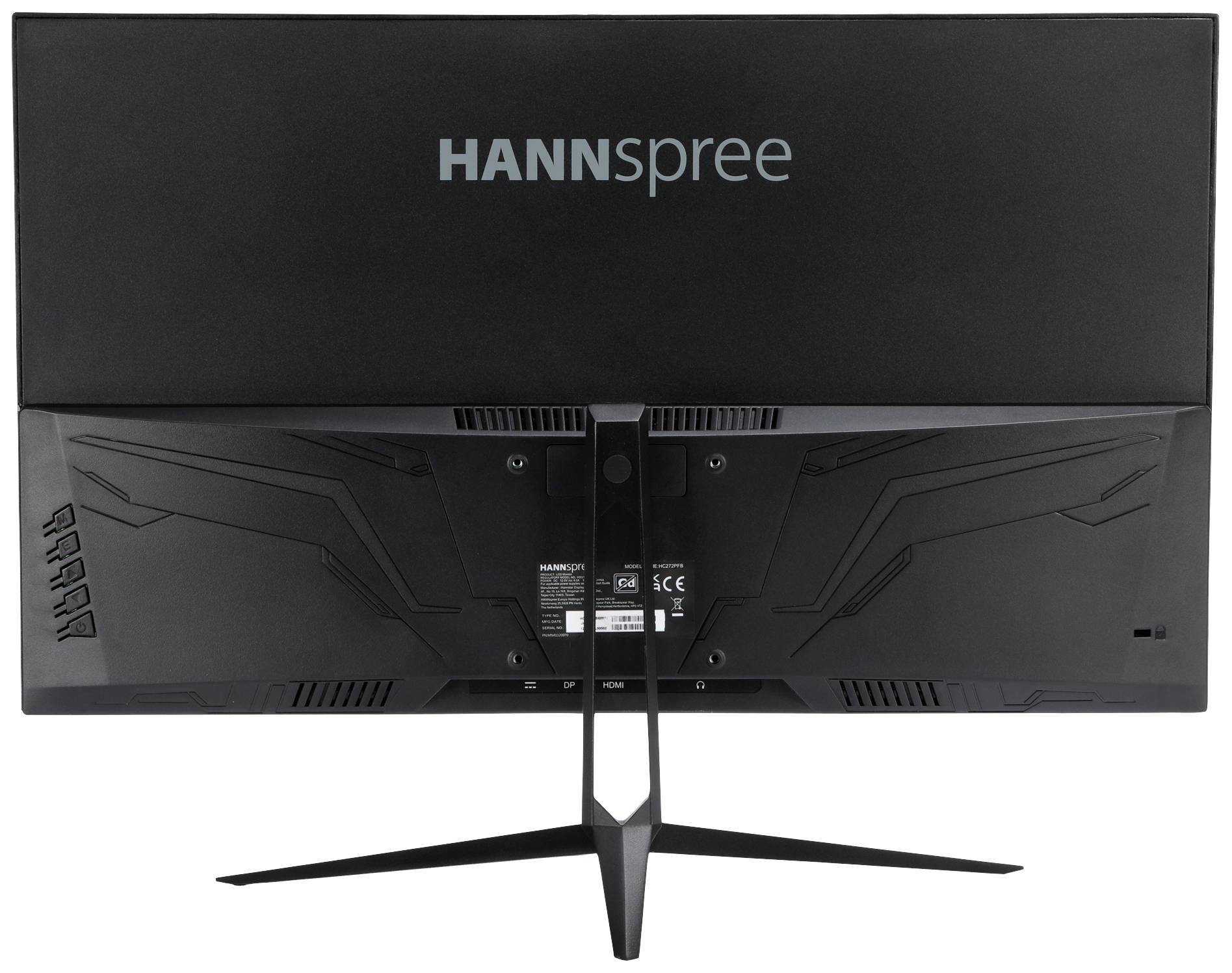 Hannspree HC272PFB LED-Monitor EEK F (A - G) 68.6 cm (27 Zoll) 2560 x 1440 Pixel 16:9 4 ms HDMI®, DisplayPort, Kopfhörer (3.5 mm Klinke) AHVA LED