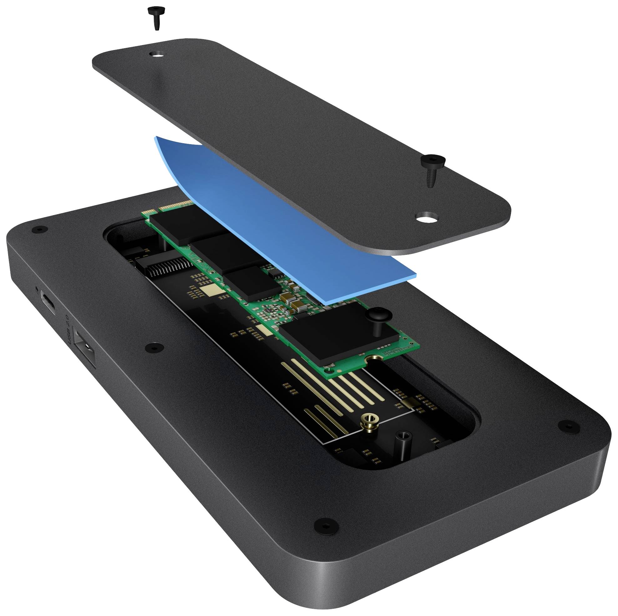 ICY BOX USB-C® Dockingstation IB-DK2108M-C Passend für Marke Dockingstations: Universal