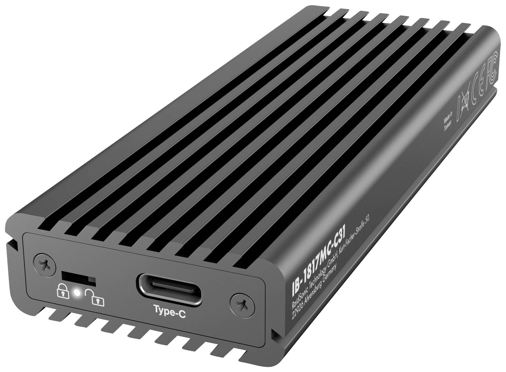ICY BOX IB-1817MC-C31 M.2 SSD-Gehäuse USB-C® (USB 3.1 Gen 2) 10 GBit/s M.2 PCIe NVMe, M.2 SATA 2230