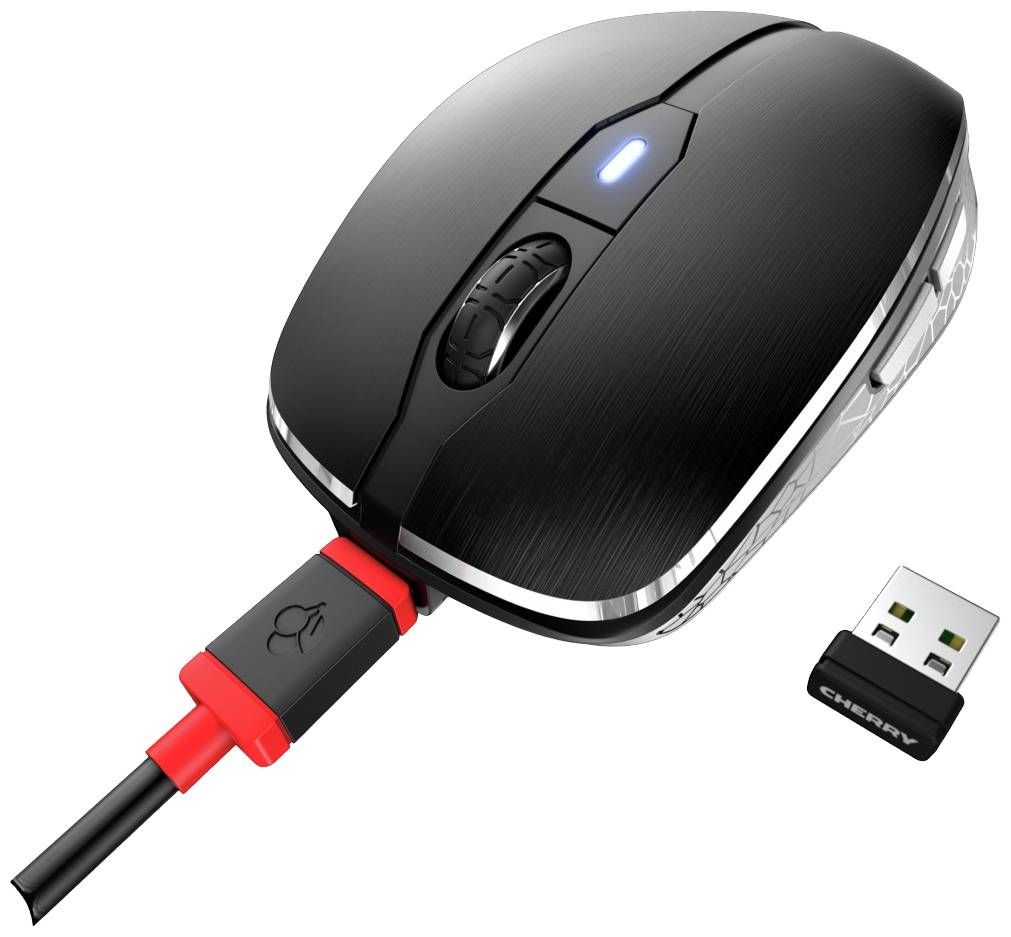 CHERRY JW-8100 Maus Funk Optisch Schwarz 6 Tasten 3200 dpi