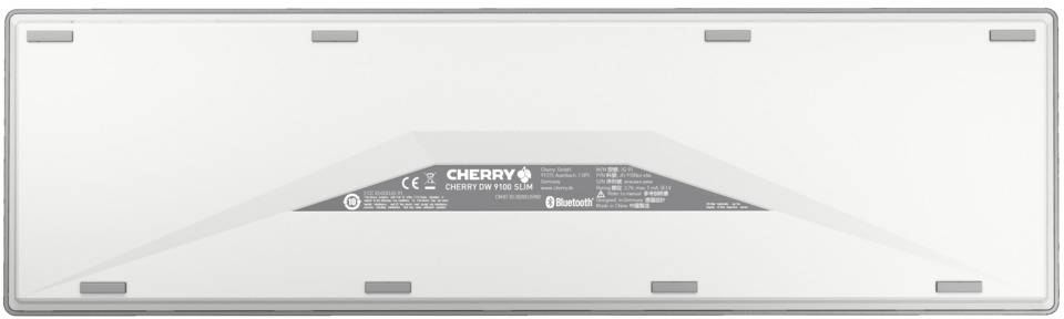 CHERRY JD-9100FR-1 Kabellos, Funk Tastatur, Maus-Set Französisch, AZERTY Weiß