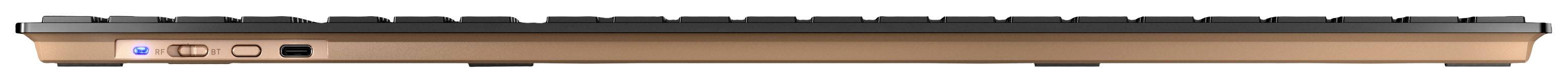 CHERRY JD-9100CH-2 Kabellos, Funk Tastatur, Maus-Set Schweiz, QWERTZ Schwarz